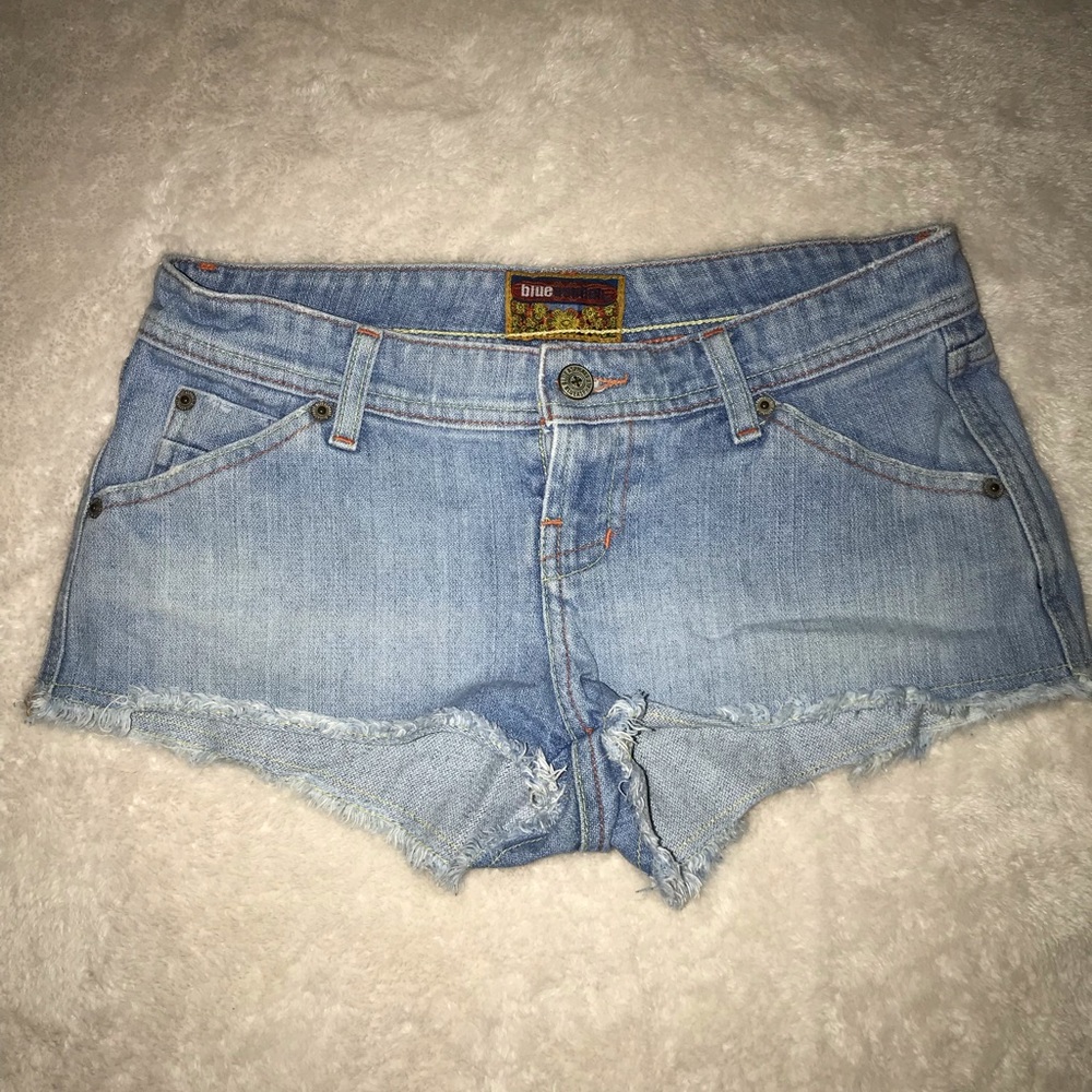 Light denim cut offs